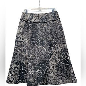 Vintage Paisley Animal Print A-Line Skirt